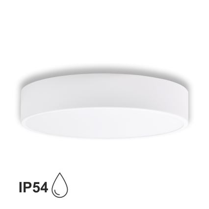 Brilagi - Loftlampe til badeværelse CLARE 3xE27/24W/230V diameter 40 cm hvid IP54