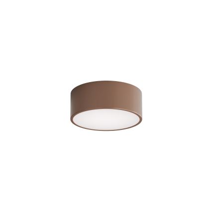 Brilagi - Loftlampe til badeværelset med bevægelses- og skumringssensor CLARE 1xE27/24W/230V Ø 20 cm brun IP54