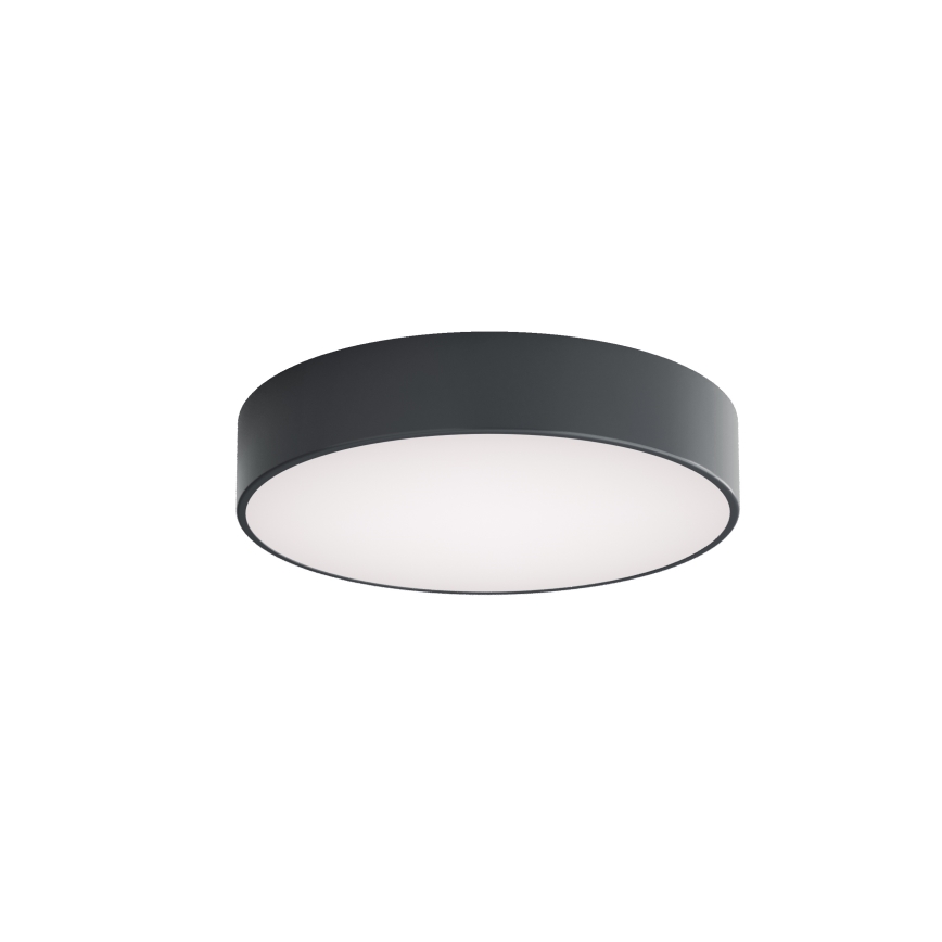 Brilagi - Badeværelsesloftlampe med bevægelses- og skumringssensor CLARE 3xE27/24W/230V Ø 40 cm antracit IP54