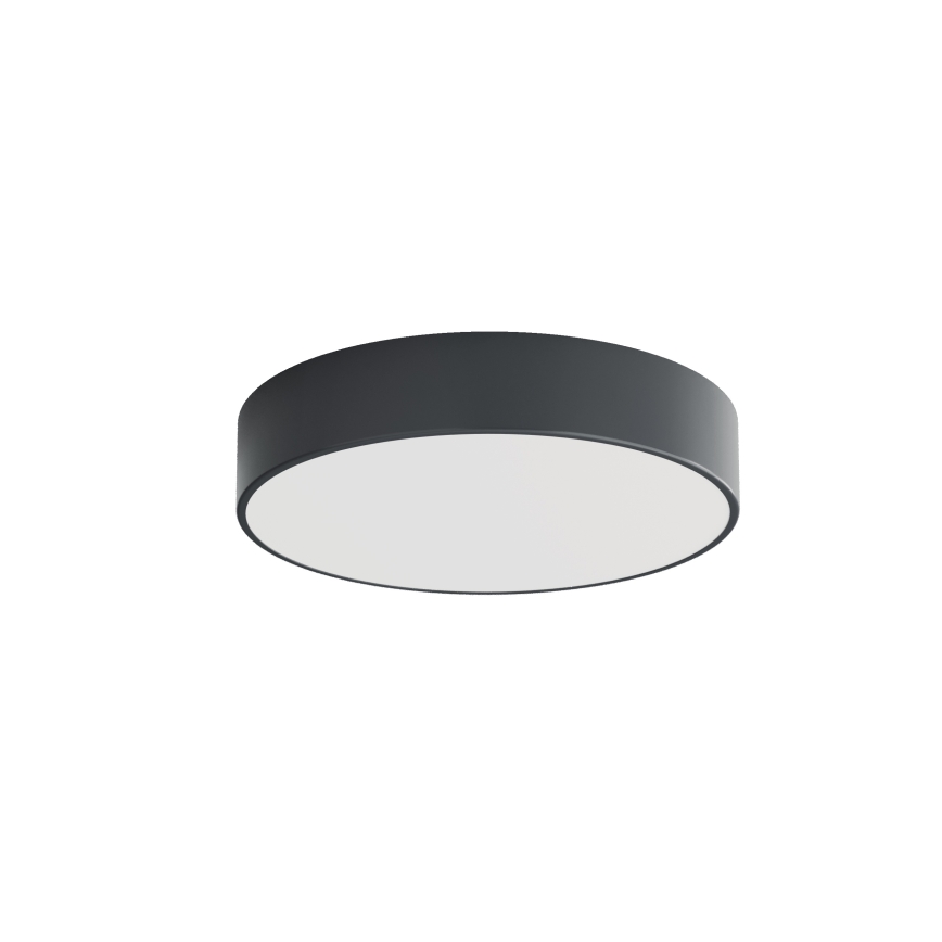 Brilagi - Badeværelsesloftlampe med bevægelses- og skumringssensor CLARE 3xE27/24W/230V Ø 40 cm antracit IP54