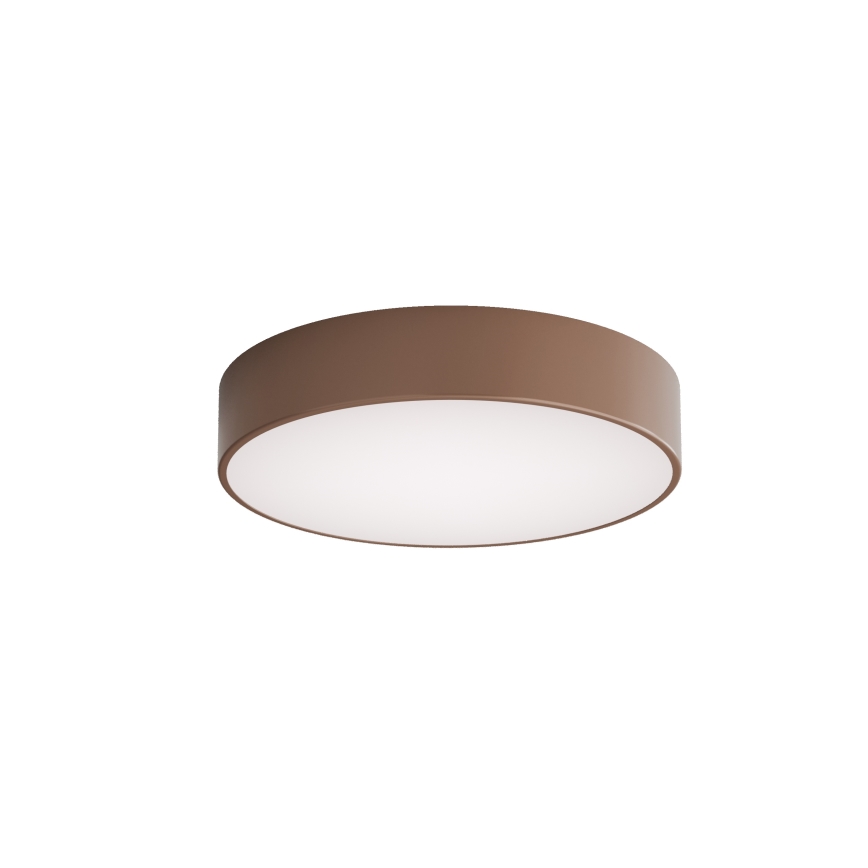 Brilagi - Loftlampe til badeværelset med bevægelses- og skumringssensor CLARE 3xE27/24W/230V Ø 40 cm brun IP54