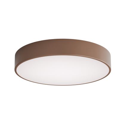 Brilagi - Badeværelsesloftlampe med bevægelses- og skumringssensor CLARE 4xE27/24W/230V Ø 50 cm brun IP54