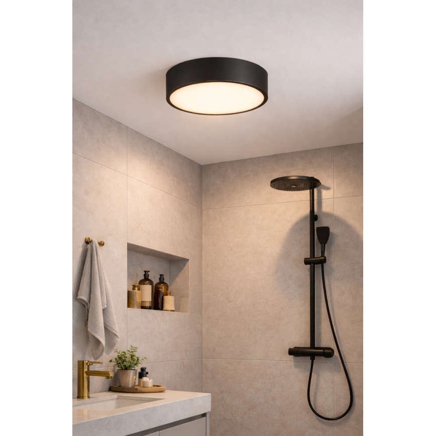 Brilagi - Loftlampe til badeværelse POOL 4xE27/15W/230V Ø 50 cm IP54 sort