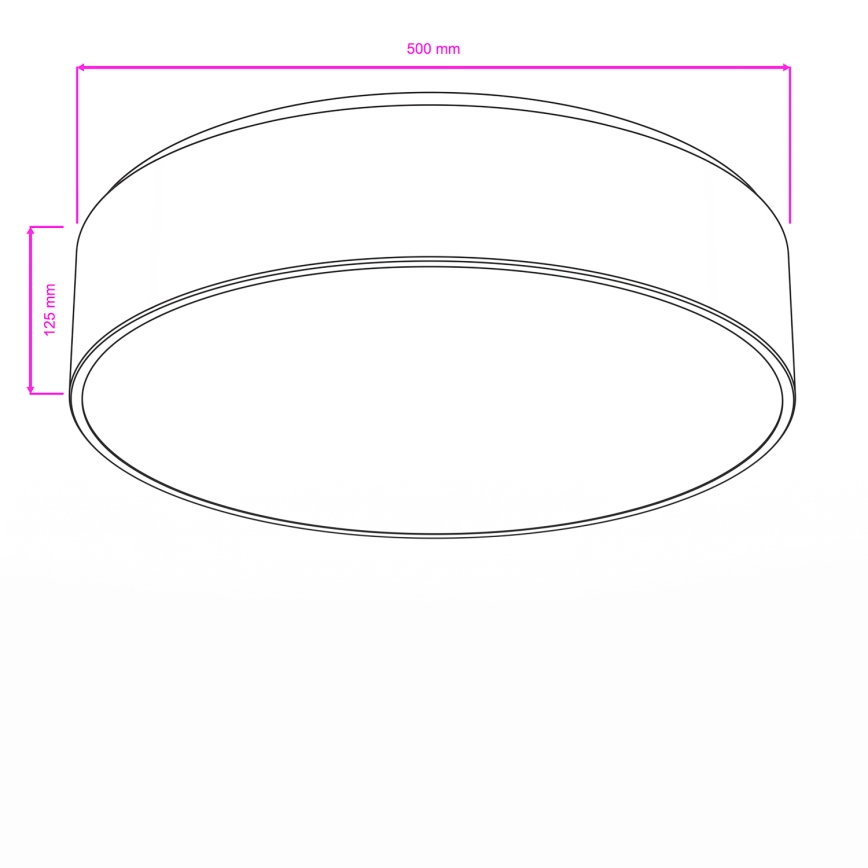 Brilagi - Loftlampe til badeværelse POOL 4xE27/15W/230V Ø 50 cm IP54 sort