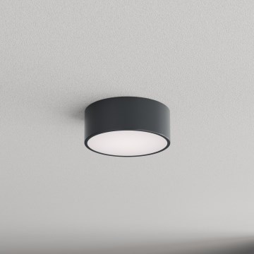 Brilagi - Loftlampe til badeværelset med bevægelses- og skumringssensor CLARE 1xE27/24W/230V Ø 20 cm antracit IP54