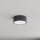 Brilagi - Loftlampe til badeværelset med bevægelses- og skumringssensor CLARE 1xE27/24W/230V Ø 20 cm antracit IP54
