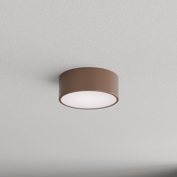 Brilagi - Loftlampe til badeværelset med bevægelses- og skumringssensor CLARE 1xE27/24W/230V Ø 20 cm brun IP54