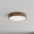 Brilagi - Loftlampe til badeværelset med bevægelses- og skumringssensor CLARE 3xE27/24W/230V Ø 40 cm brun IP54