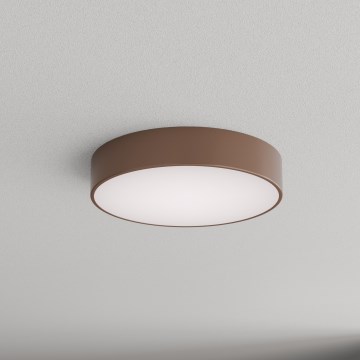 Brilagi - Loftlampe til badeværelset med bevægelses- og skumringssensor CLARE 3xE27/24W/230V Ø 40 cm brun IP54