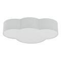 Brilagi - Loftlampe til børn NIMBUS 4xE27/15W/230V 46x63 cm grå
