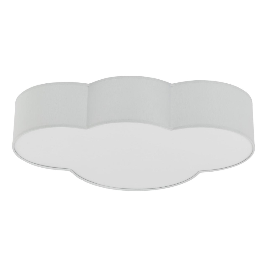 Brilagi - Loftlampe til børn NIMBUS 4xE27/15W/230V grå