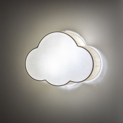 Brilagi - Loftlampe til børn NIMBUS MINI 2xE27/15W/230V 31x43 beige
