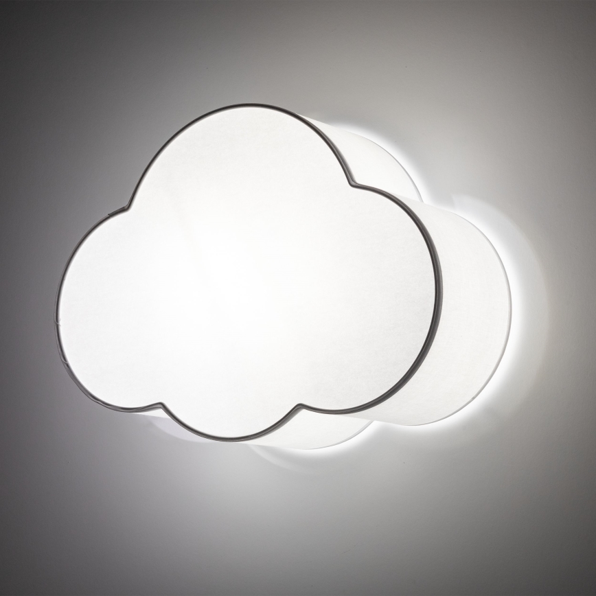 Brilagi - Loftlampe til børn NIMBUS MINI 2xE27/15W/230V hvid