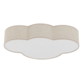 Brilagi - Loftlampe til børneværelset NIMBUS 4xE27/15W/230V 46x63 cm beige