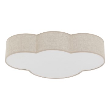 Brilagi - Loftlampe til børneværelset NIMBUS 4xE27/15W/230V 46x63 cm beige