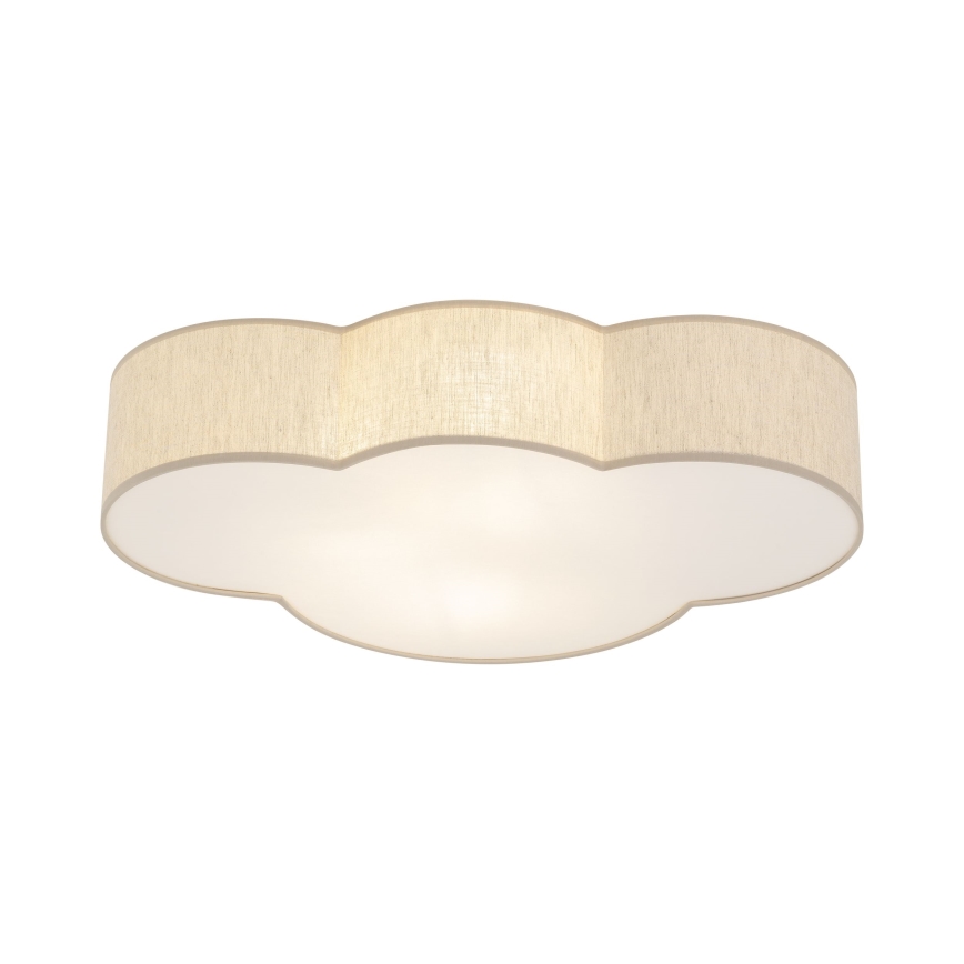 Brilagi - Loftlampe til børneværelset NIMBUS 4xE27/15W/230V 46x63 cm beige