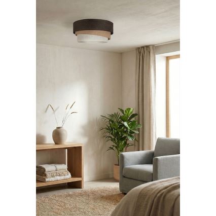 Brilagi - Loftlampe TRIO 1xE27/60W/230V Ø 40 cm brun/beige/hvid
