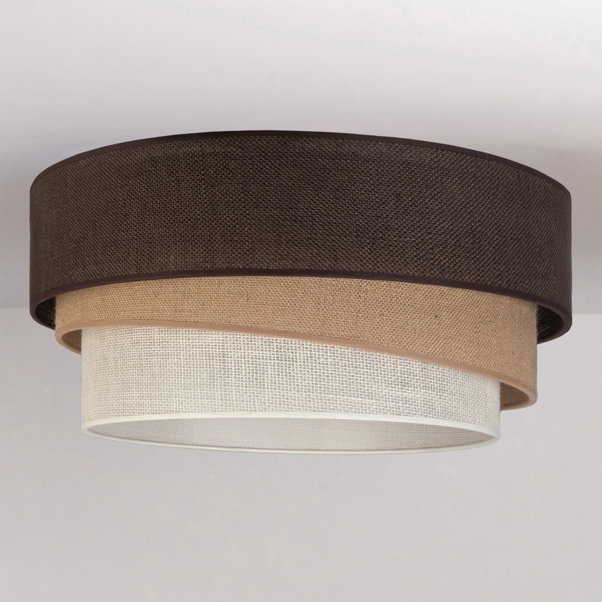 Brilagi - Loftlampe TRIO 1xE27/60W/230V Ø 40 cm brun/beige/hvid