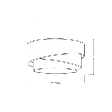 Brilagi - Loftlampe TRIO 1xE27/60W/230V Ø 40 cm brun/beige/hvid