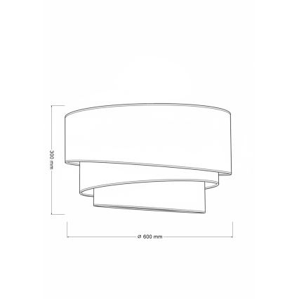 Brilagi - Loftlampe TRIO 3xE27/60W/230V Ø 60 cm brun/beige/hvid