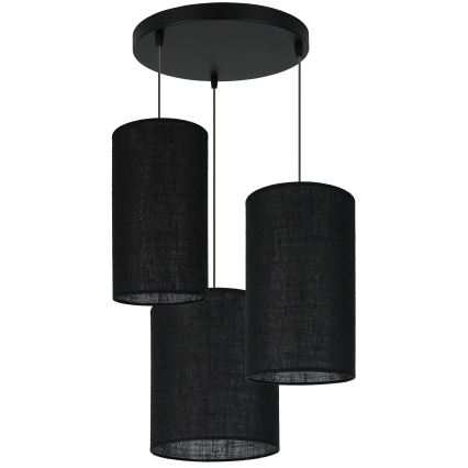 Brilagi - Loftlampe på kabel TUBES 3xE27/15W/230V sort