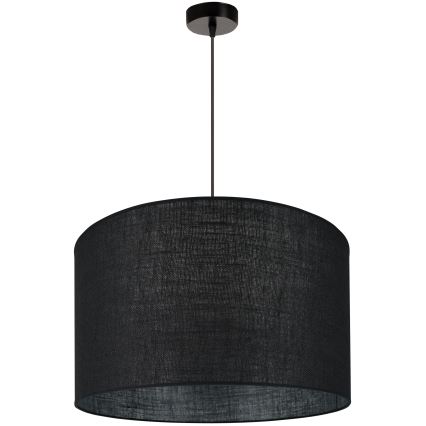 Brilagi - Loftlampe på kabel TUBES ROLLER 1xE27/15W/230V Ø 50 cm sort
