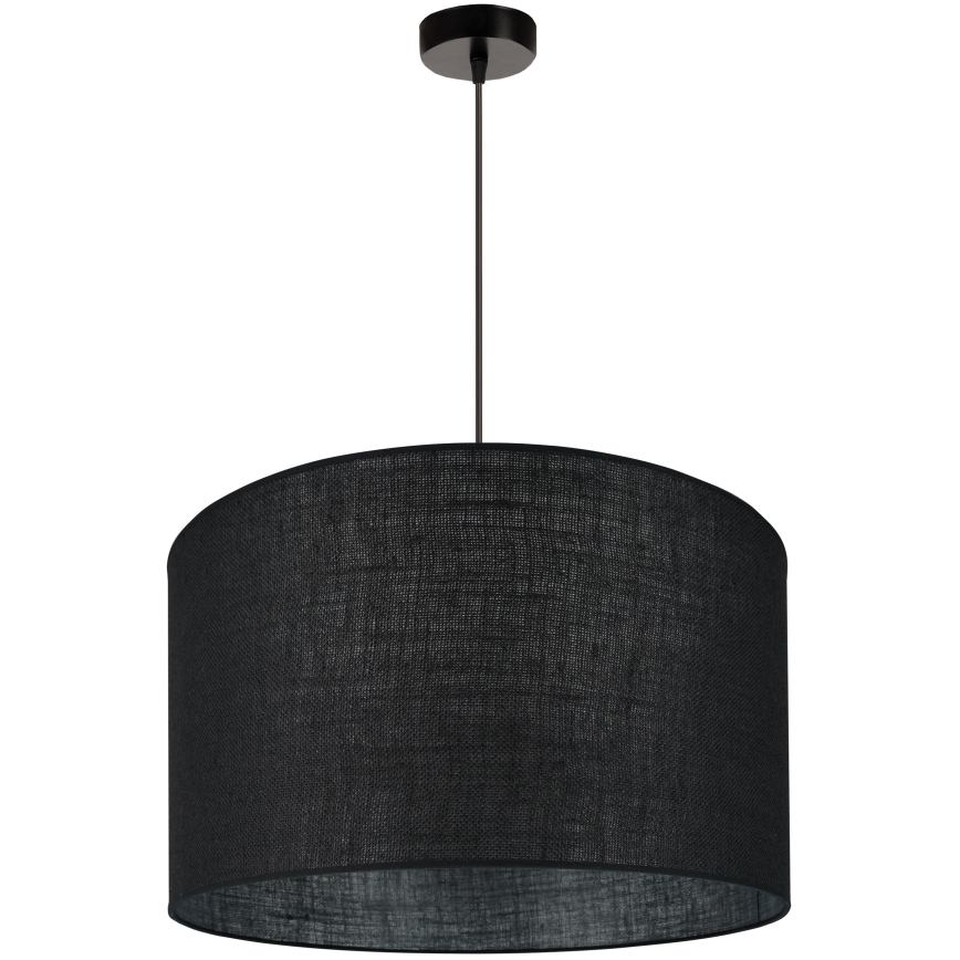 Brilagi - Loftlampe på kabel TUBES ROLLER 1xE27/15W/230V Ø 50 cm sort