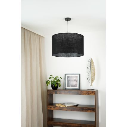 Brilagi - Loftlampe på kabel TUBES ROLLER 1xE27/15W/230V Ø 50 cm sort