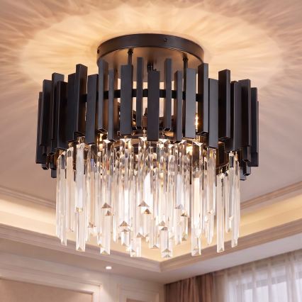 BRILAGI - Loftlampe VERVE 4xE14/40W/230V Ø 40 cm sort