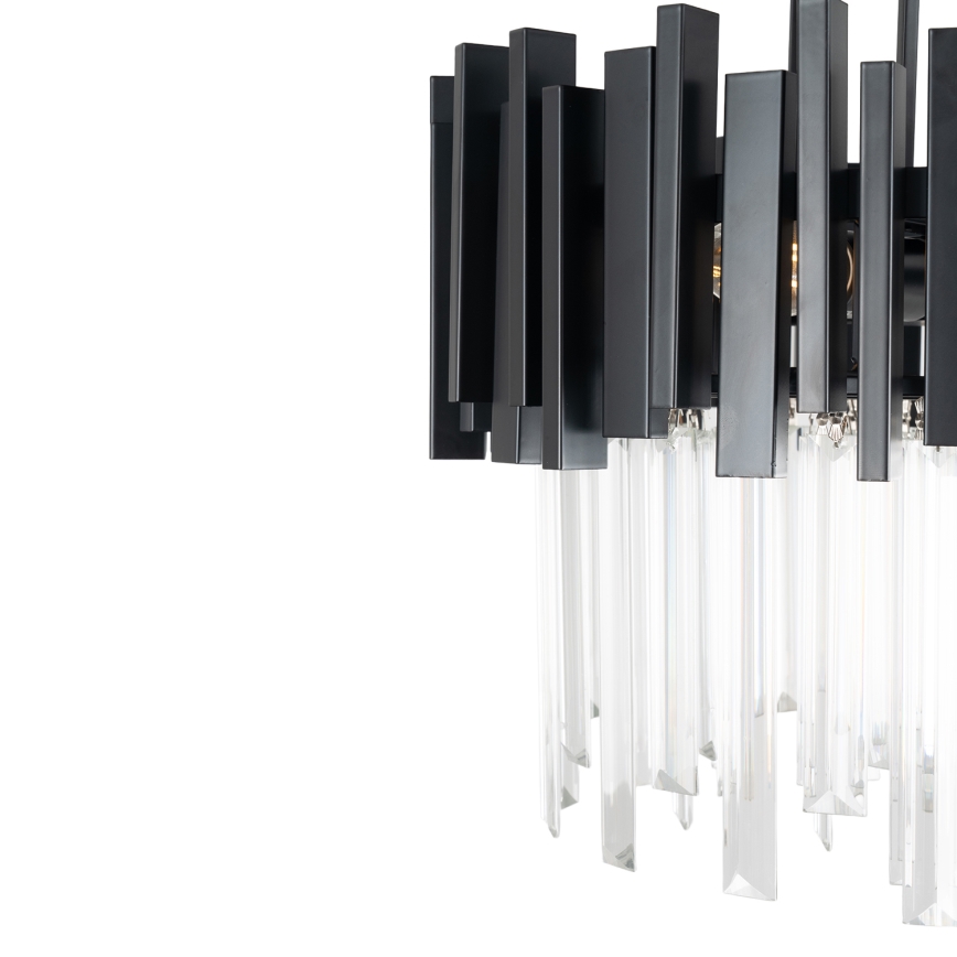 BRILAGI - Loftlampe VERVE 4xE14/40W/230V Ø 40 cm sort