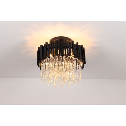 Brilagi - Loftlampe VERVE 6xE14/40W/230V Ø 60 cm sort