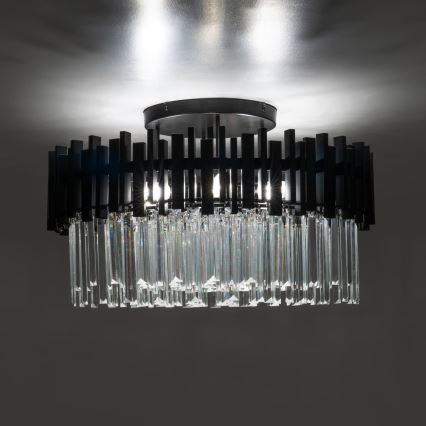 BRILAGI - Loftlampe VERVE 6xE14/40W/230V Ø 60 cm sort
