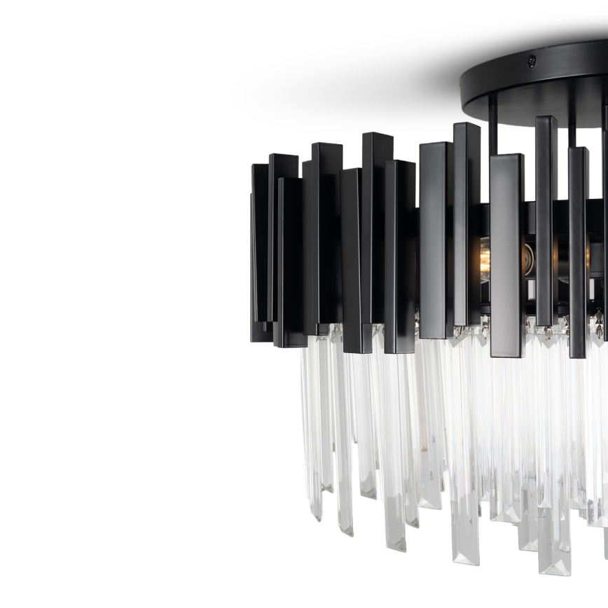 BRILAGI - Loftlampe VERVE 6xE14/40W/230V Ø 60 cm sort