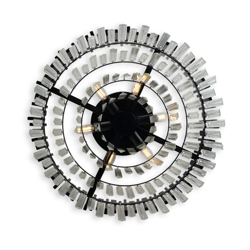 BRILAGI - Loftlampe VERVE 6xE14/40W/230V Ø 60 cm sort