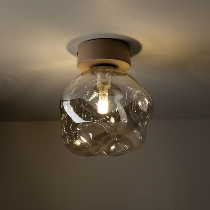 Brilagi - Loftlampe VULCANO 1xG9/8W/230V beige/røgfarvet beige