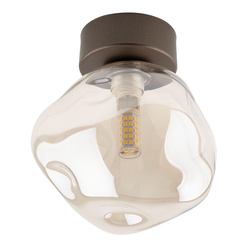 Brilagi - Loftlampe VULCANO 1xG9/8W/230V bronzefarvet/røget beige
