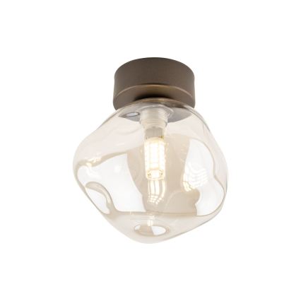 Brilagi - Loftlampe VULCANO 1xG9/8W/230V bronzefarvet/røget beige