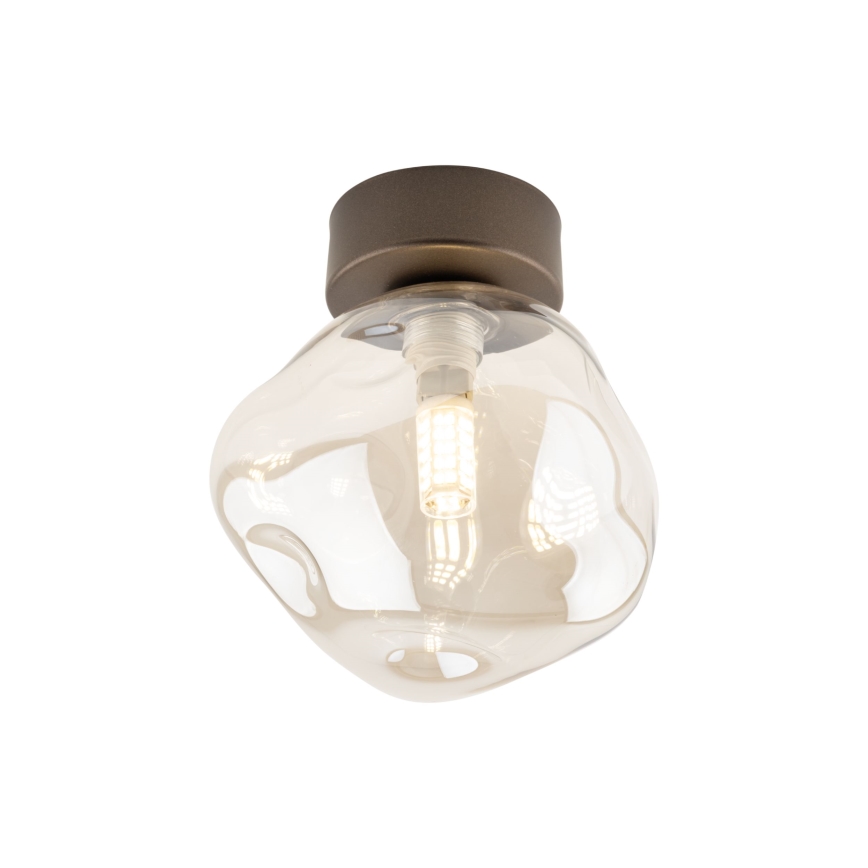 Brilagi - Loftlampe VULCANO 1xG9/8W/230V bronzefarvet/røget beige