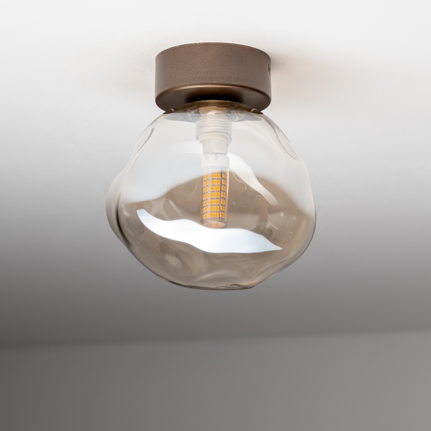 BRILAGI - Loftlampe VULCANO 1xG9/8W/230V bronzefarvet/røget beige