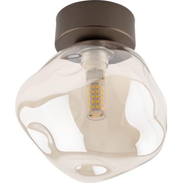 Brilagi - Loftlampe VULCANO 1xG9/8W/230V brun/røget beige