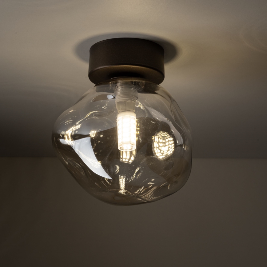 Brilagi - Loftlampe VULCANO 1xG9/8W/230V brun/røget beige