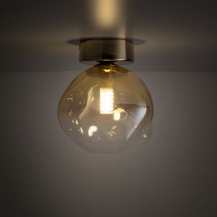 Brilagi - Loftlampe VULCANO 1xG9/8W/230V guld/røget beige