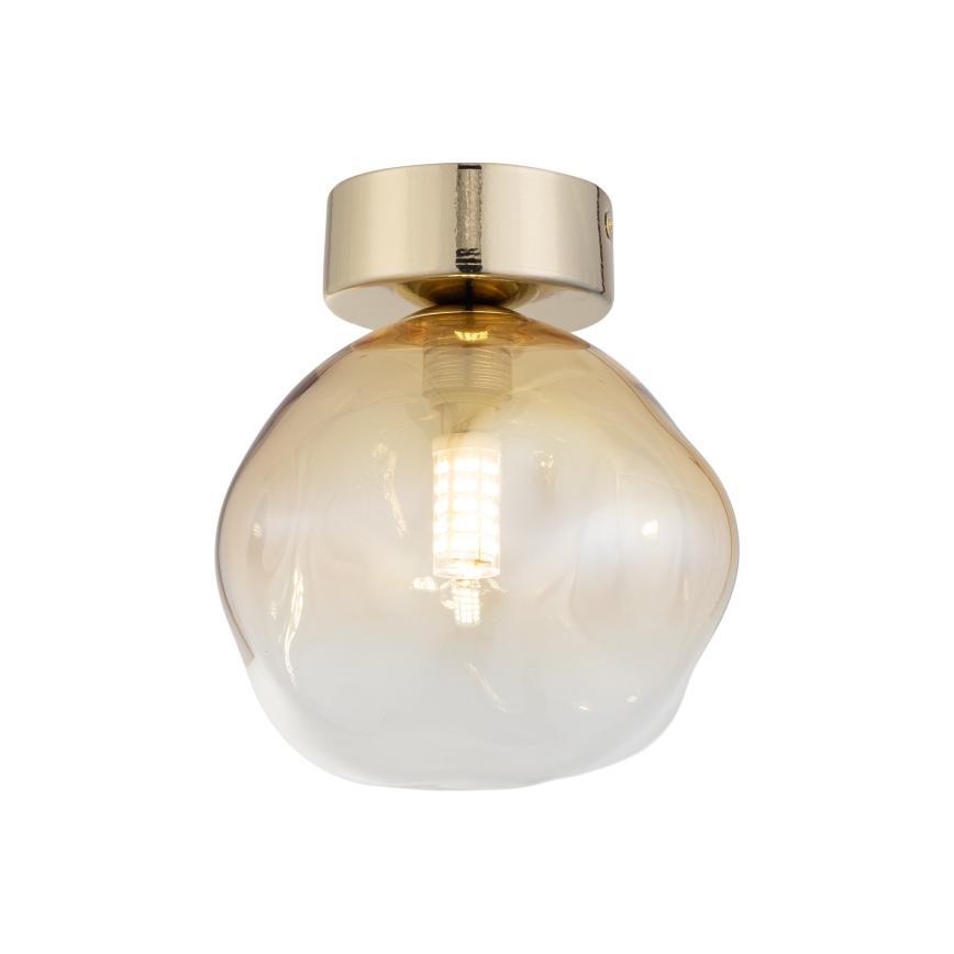 Brilagi - Loftlampe VULCANO 1xG9/8W/230V guld/røget beige