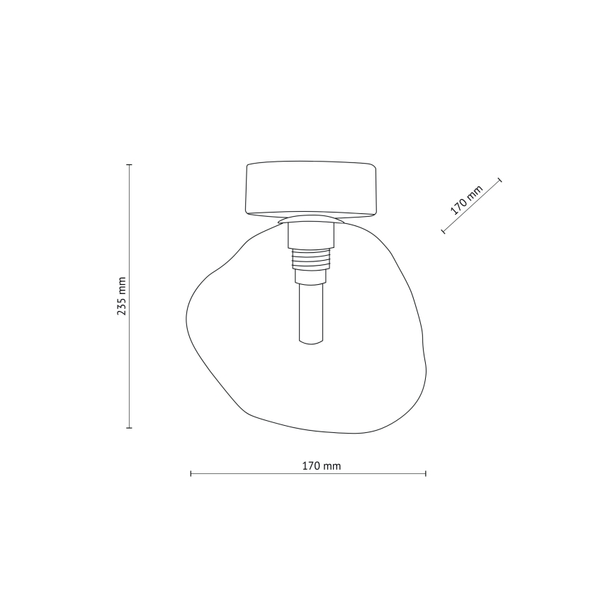 Brilagi - Loftlampe VULCANO 1xG9/8W/230V guld/røget beige