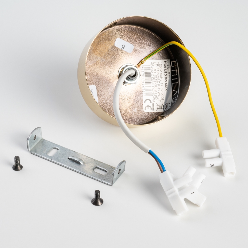BRILAGI - Loftlampe VULCANO 1xG9/8W/230V guld/røget beige