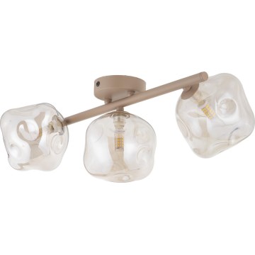 Brilagi - Loftlampe VULCANO 3xG9/8W/230V beige/røgbeige