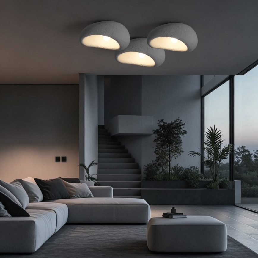 BRILAGI - Loftlampe WABI SABI 1xE27/60W/230V Ø 40 cm grå