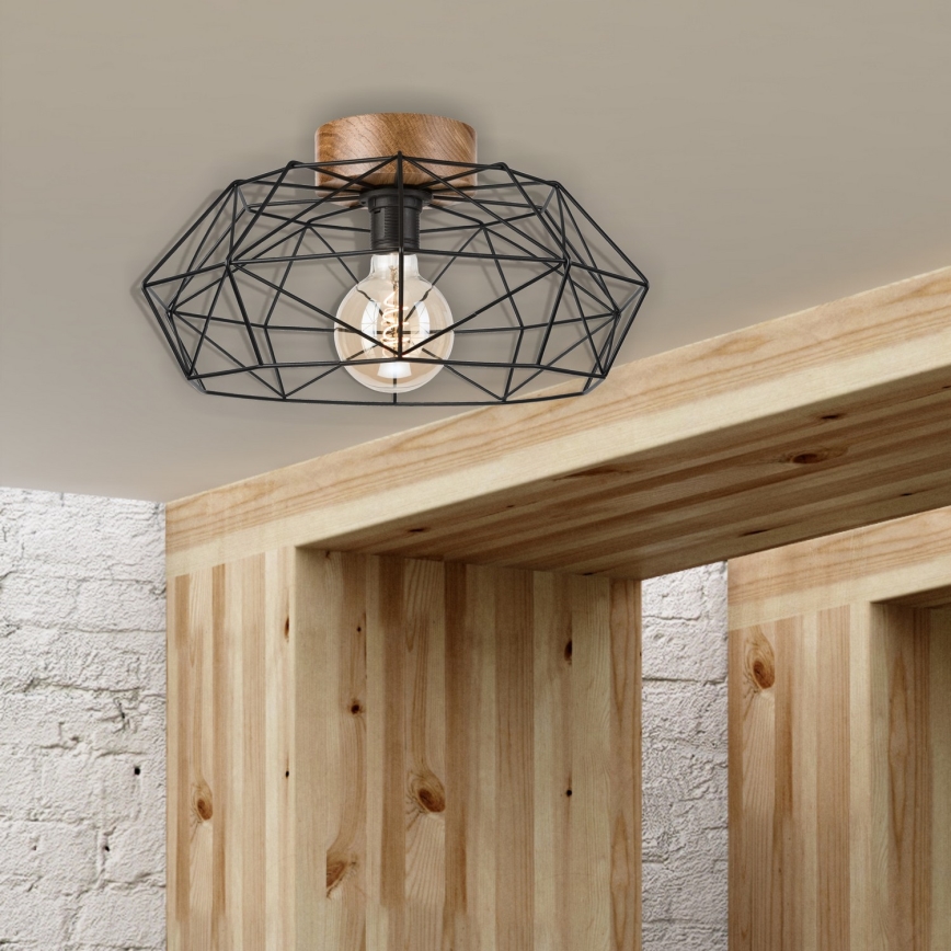 Brilagi - Loftlampe WOODY BASKET 1xE27/60W/230V eg