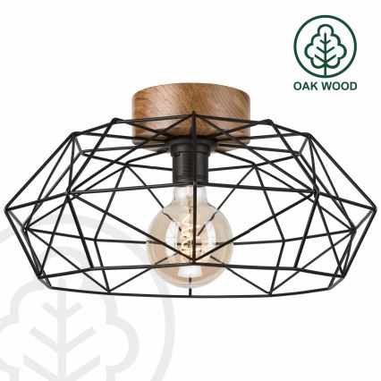 Brilagi - Loftlampe WOODY BASKET 1xE27/60W/230V eg