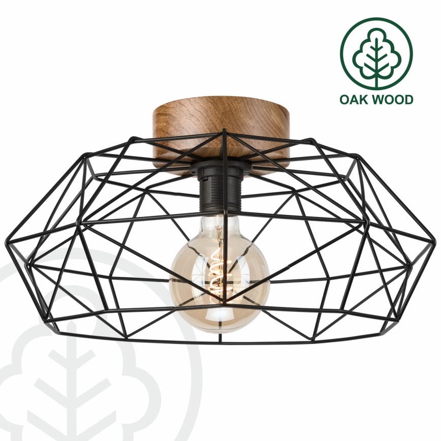 Brilagi - Loftlampe WOODY BASKET 1xE27/60W/230V eg
